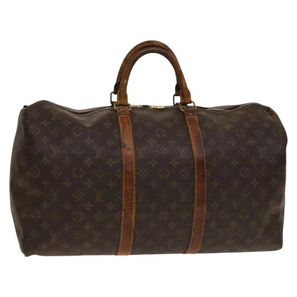 LOUIS VUITTON Monogram Keepall 50 Boston Bag M41426 LV Auth 140450 - Picture 2 of 16